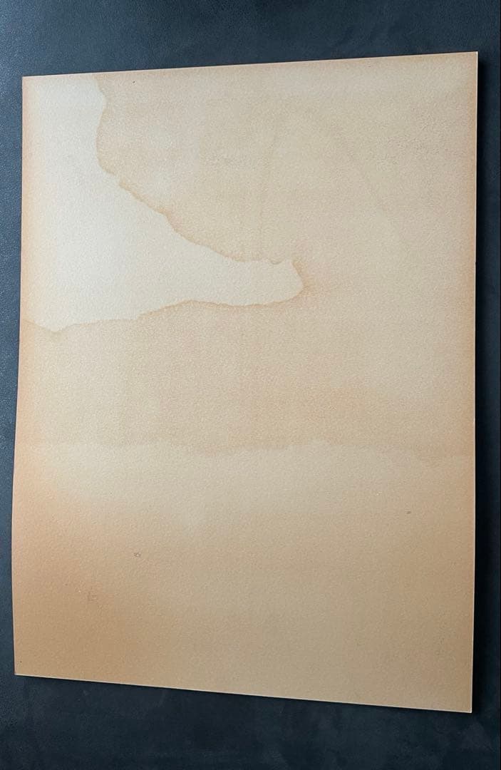 粟津　潔作「藍鳥」直筆サイン入り　1985年製作