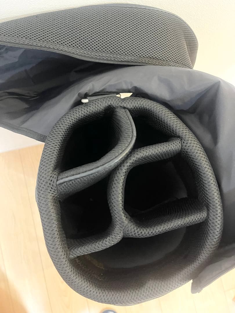 【極美品‼️】Mizuno キャディバッグ 黒　チェック柄　ミズノ　ゴルフ