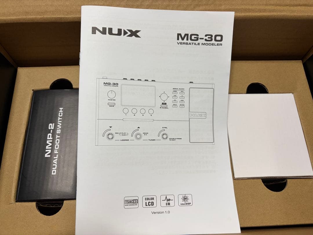 NUX MG-30 マルチエフェクター　美品　ほぼ新品　ギター　エフェクター
