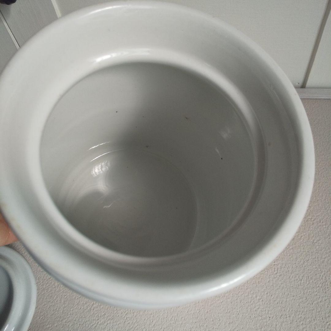 アンティーク　陶器キャニスター　RAISINS