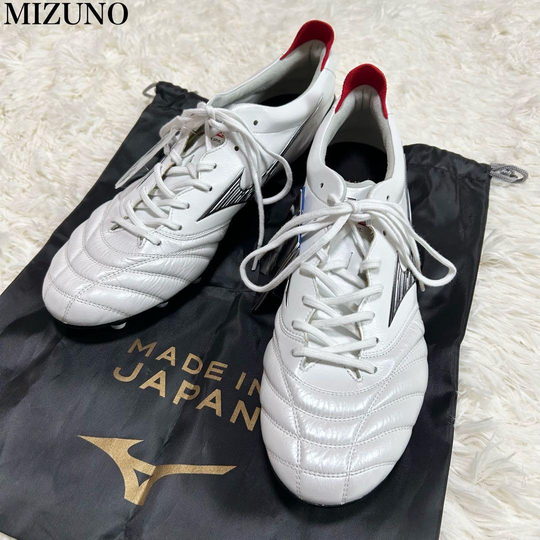 [極美品]MIZUNO サッカースパイク 29 モレリアネオ4 白 タグ付 袋付