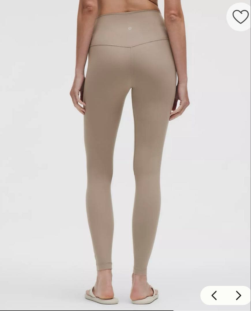 Lululemon 新品未使用　ハイウエスト ヨガパンツ ベージュ　サイズ4