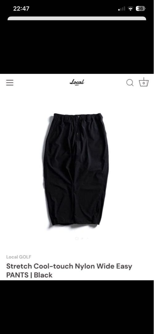 美品 local golf Cool-touch Nylon Wide Easy