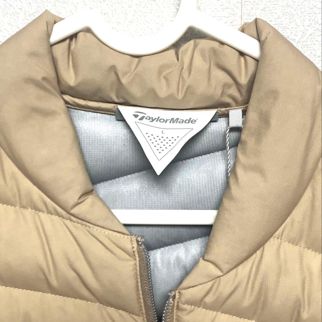 L 新品　テーラーメイド　グースダウンジャケット　レディースゴルフウェアベージュ