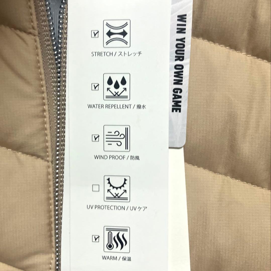 L 新品　テーラーメイド　グースダウンジャケット　レディースゴルフウェアベージュ