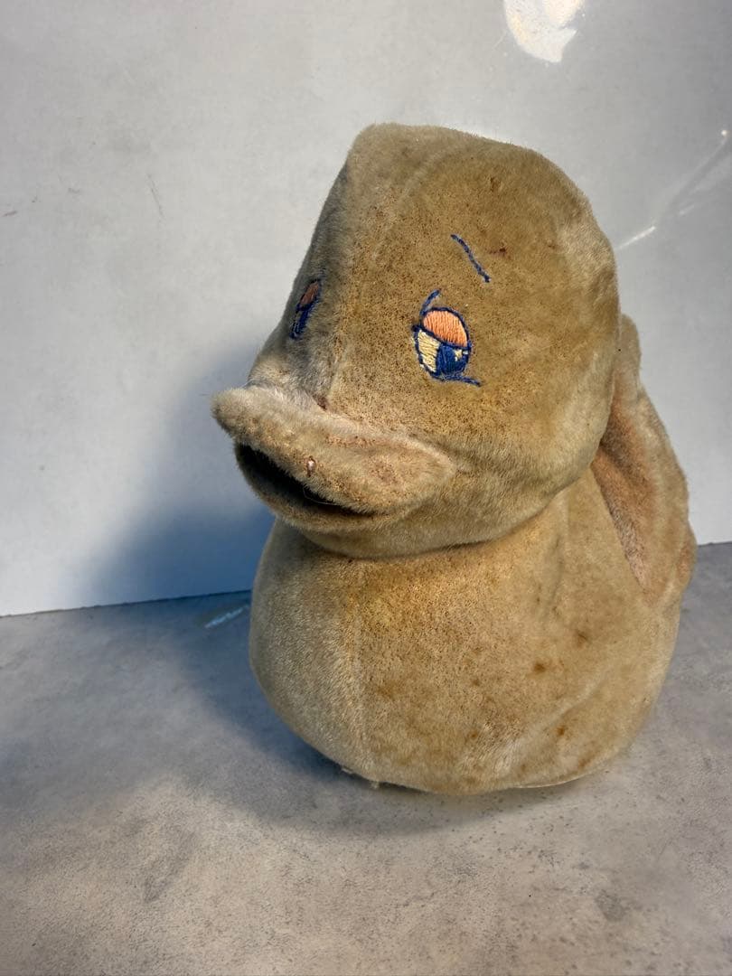 イタリア製 Chicco ヴィンテージ アヒル ライドオン 布張り ベビートイ