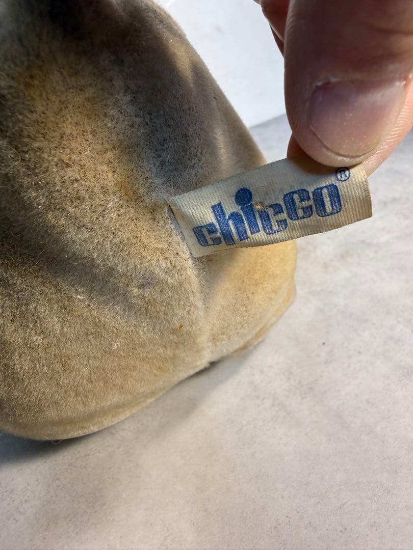 イタリア製 Chicco ヴィンテージ アヒル ライドオン 布張り ベビートイ