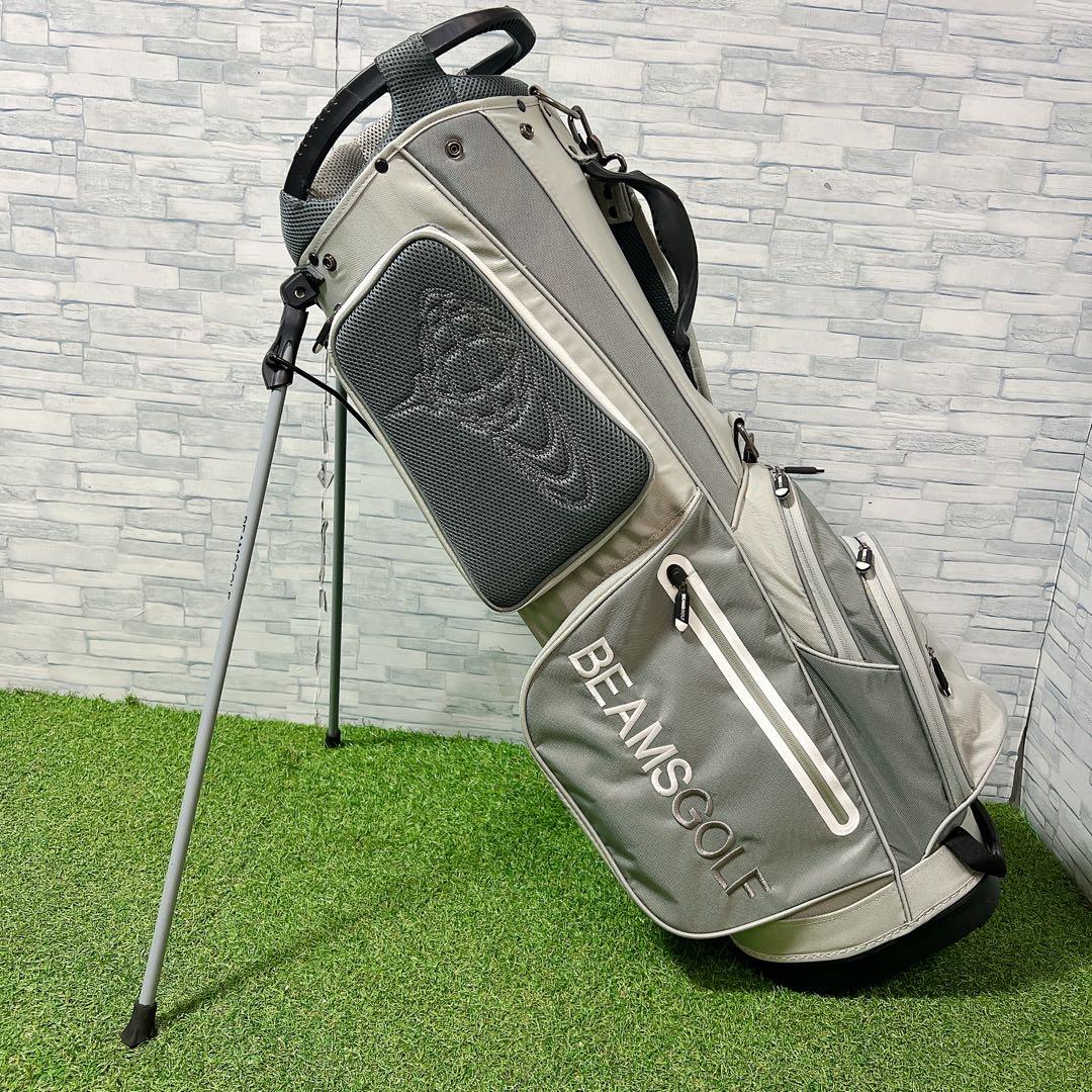 BEAMS GOLF ビームスゴルフ スタンド式 キャディバッグ 軽量 グレー