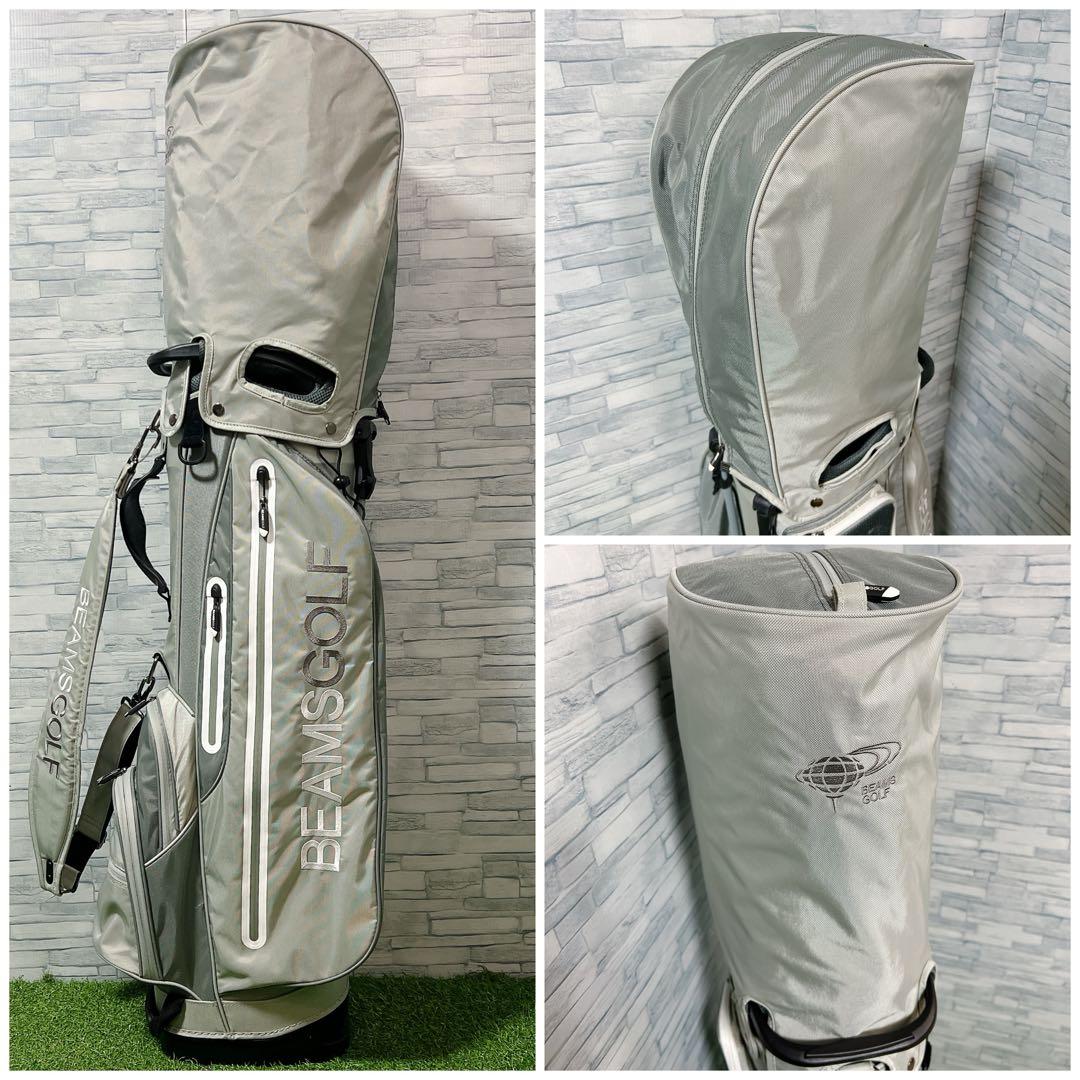 BEAMS GOLF ビームスゴルフ スタンド式 キャディバッグ 軽量 グレー