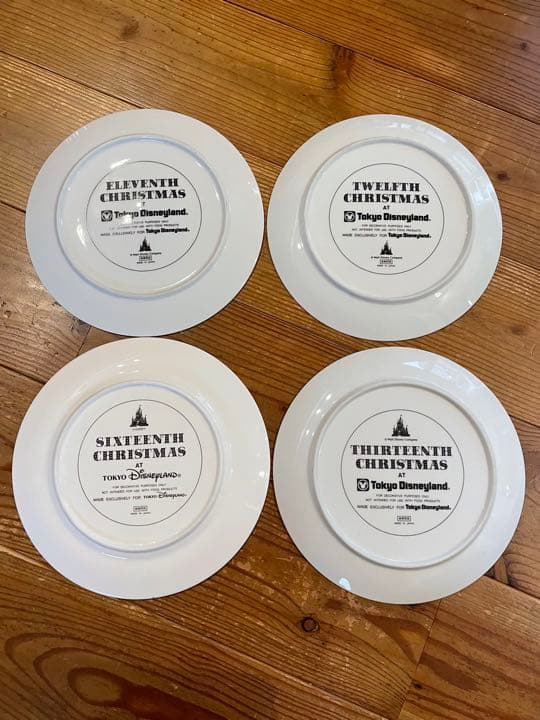 東京ディズニーランド　クリスマスプレート