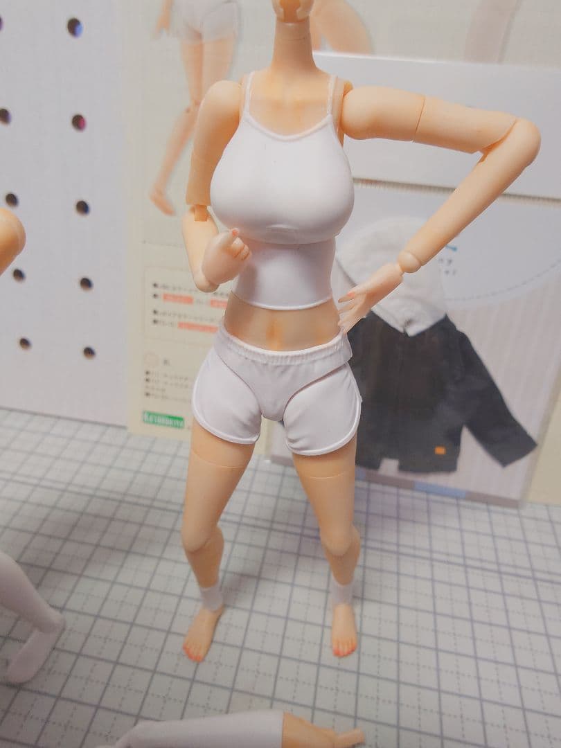 コトブキヤ 創彩少女庭園 ドレスアップボディM 塗装済完成品とパーカー(BK）