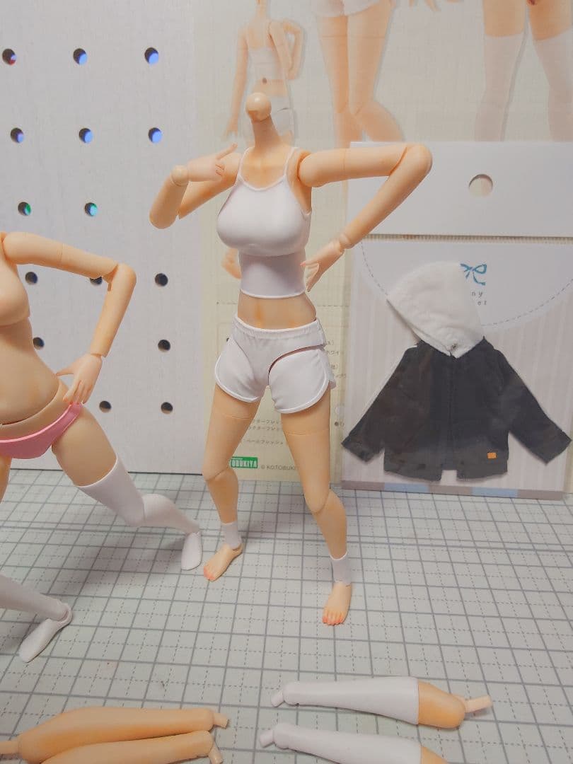 コトブキヤ 創彩少女庭園 ドレスアップボディM 塗装済完成品とパーカー(BK）