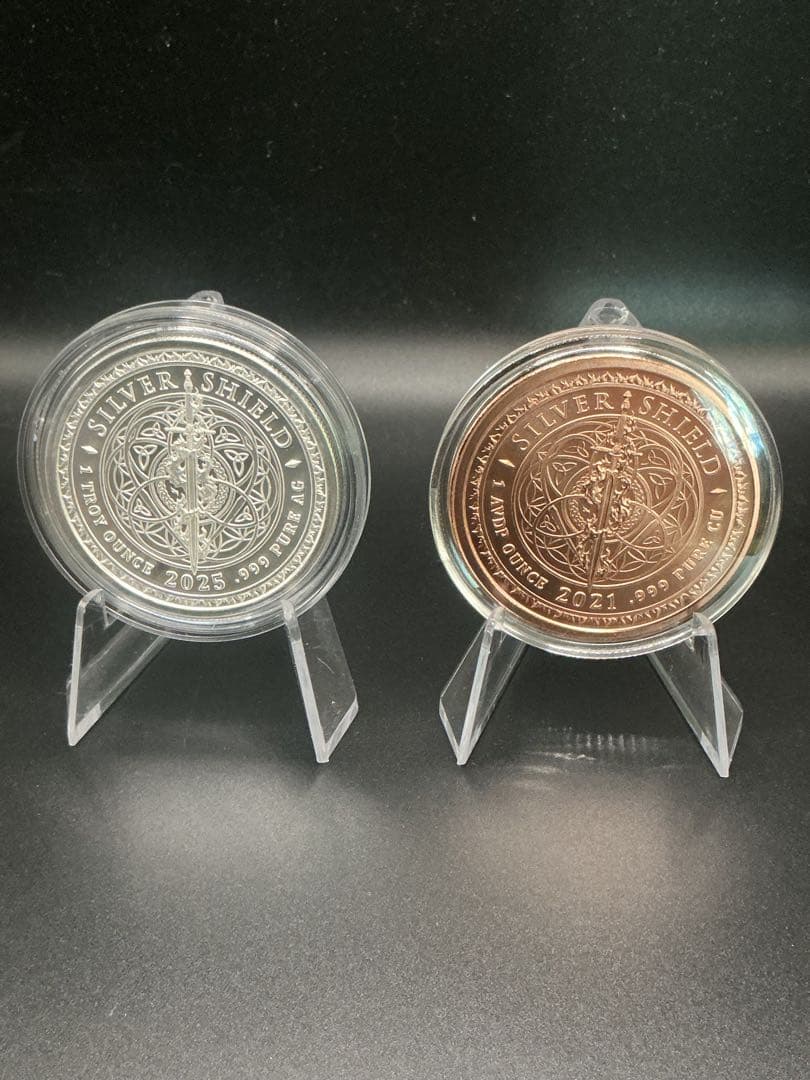 American Justice Girl カラー銀貨＋銅貨セット