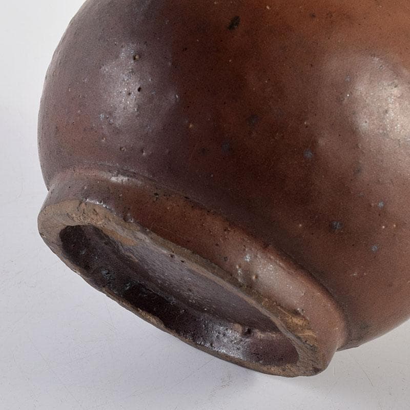 瀬戸焼　古瀬戸　藤四郎　瓢箪形　徳利　時代箱　審査結果書あり　V　R7782