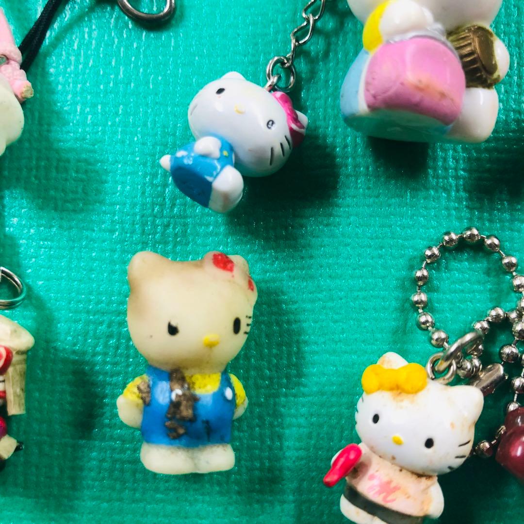 大量 ハローキティ 根付 ストラップ キーホルダー等 状態様々 まとめ売り