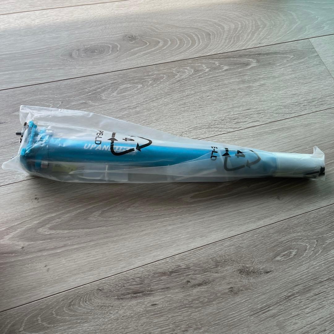 UPANBIKE 自転車 シートポスト ブルー アルミニウム合金 φ30.9