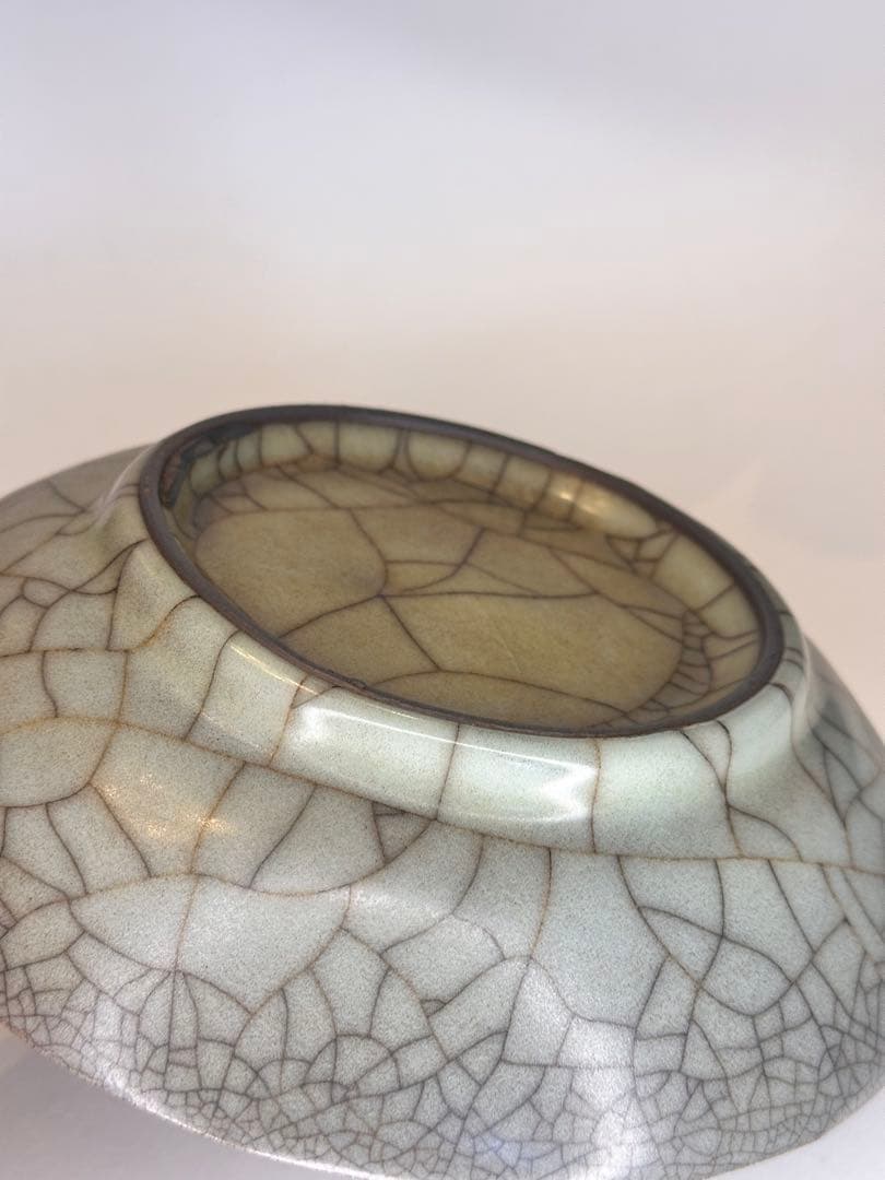 Qucollect專用宋代　哥窯　青瓷　盤　開片　古陶磁　青瓷皿　骨董