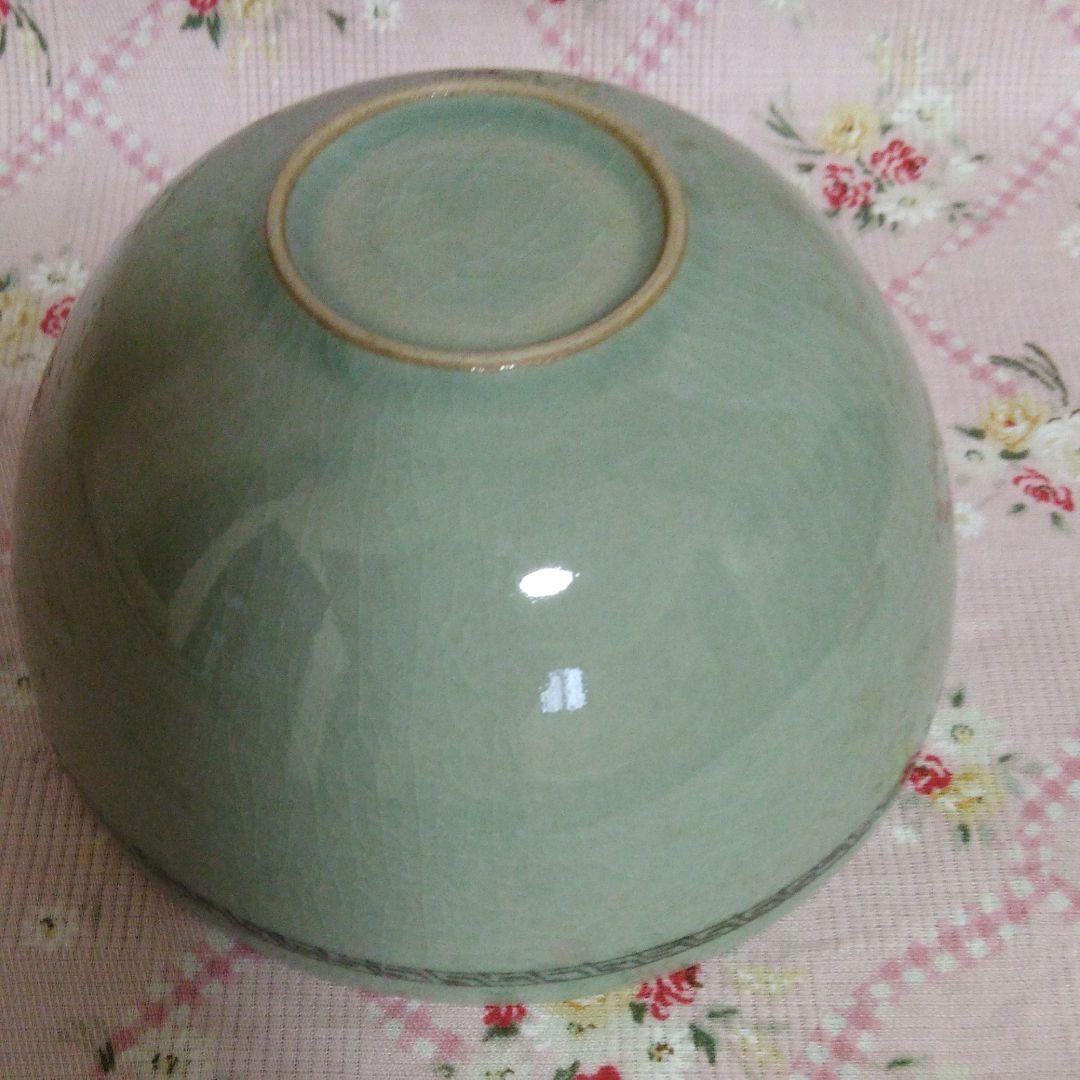 抹茶茶碗 青磁 柳海剛 童子