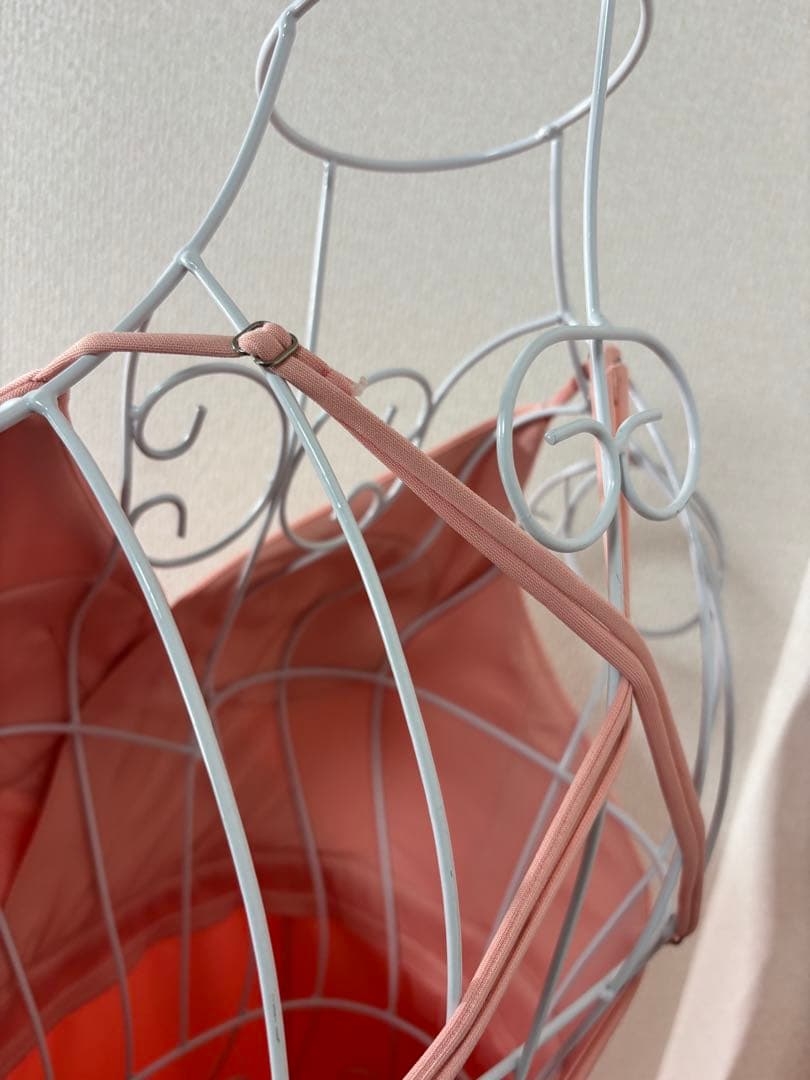 Kalinai（カリナイ）S】ピンク スリット入りロングドレス　クロスストラップ