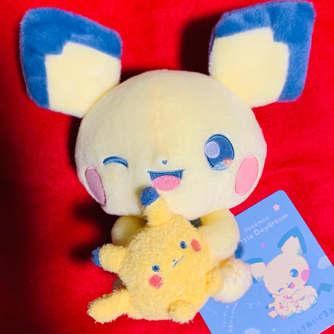 【新品】ポケモンLittle Daydream ピチューとピカチュウぬいぐるみ