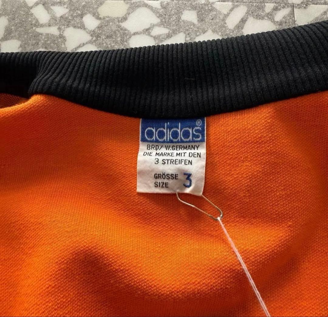 adidas アディダス ヴィンテージ トラックジャケット 西ドイツ製 オレンジ