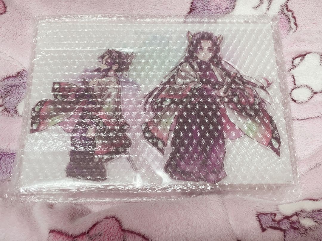 c106 鬼滅の刃 A賞 「繋ぐ」 ビッグアクリルスタンドキット しのぶとカナエ