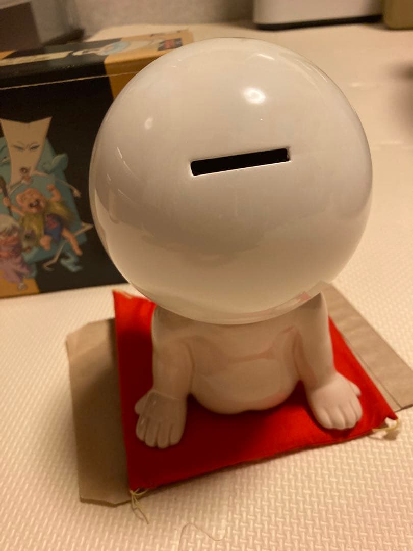 ゲゲゲの鬼太郎 目玉おやじ 陶器製貯金箱 レトロ ゲゲゲBOX80's