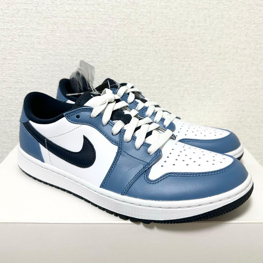 ナイキ ゴルフ ジョーダン 26.5 スニーカー シューズ 靴 青 天然皮革