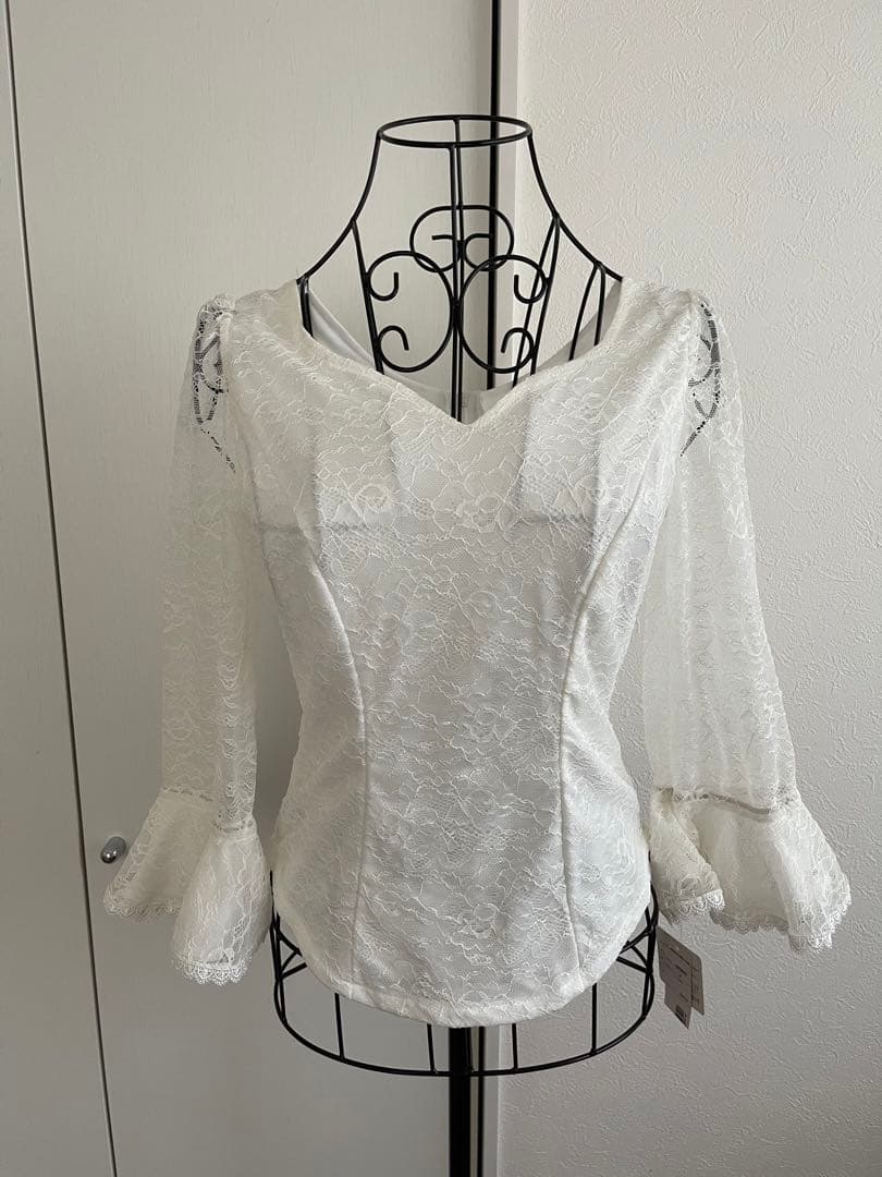 新品❣️未使用❣️タグ付き❣️ ✨レイリーナ　社交ダンス　カットソー　レース✨