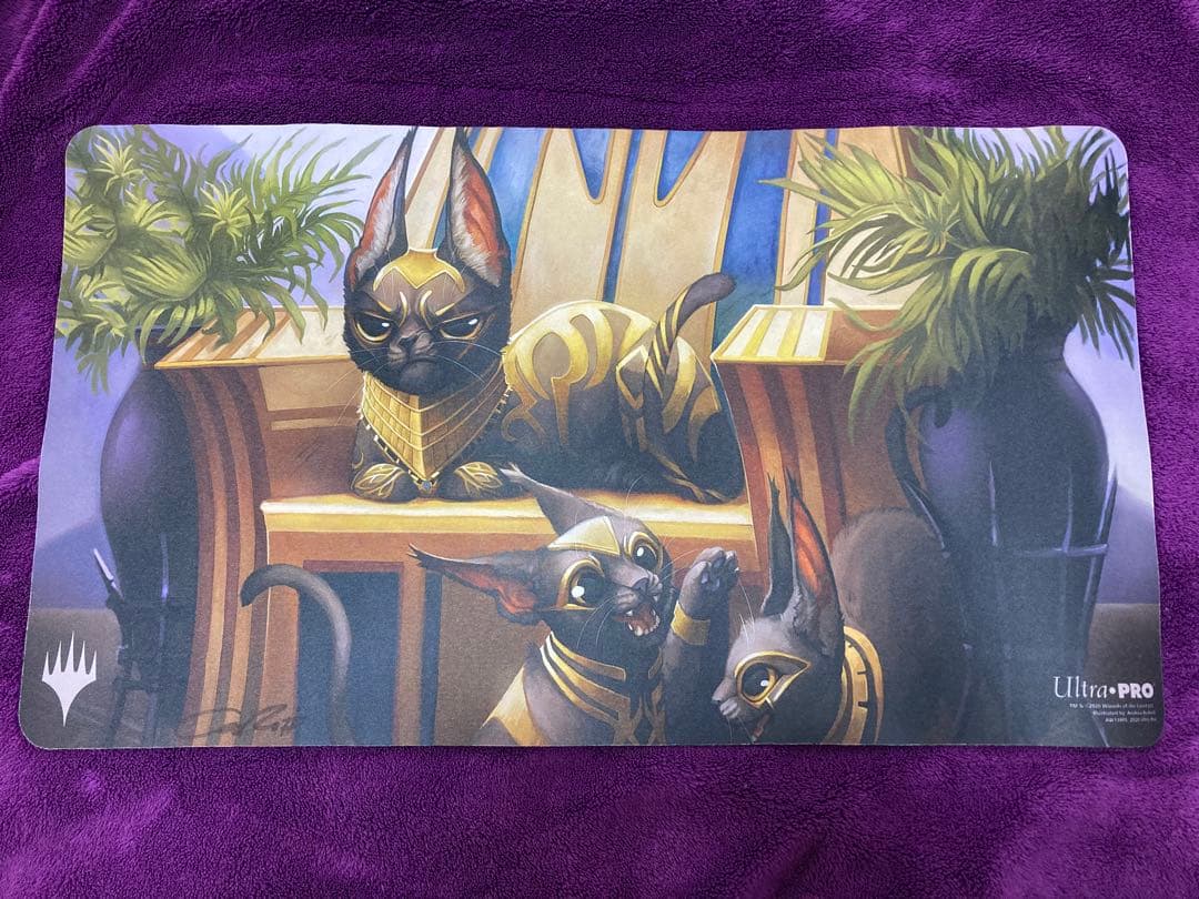 プレイマット 威厳あるカラカル（サイン入り）