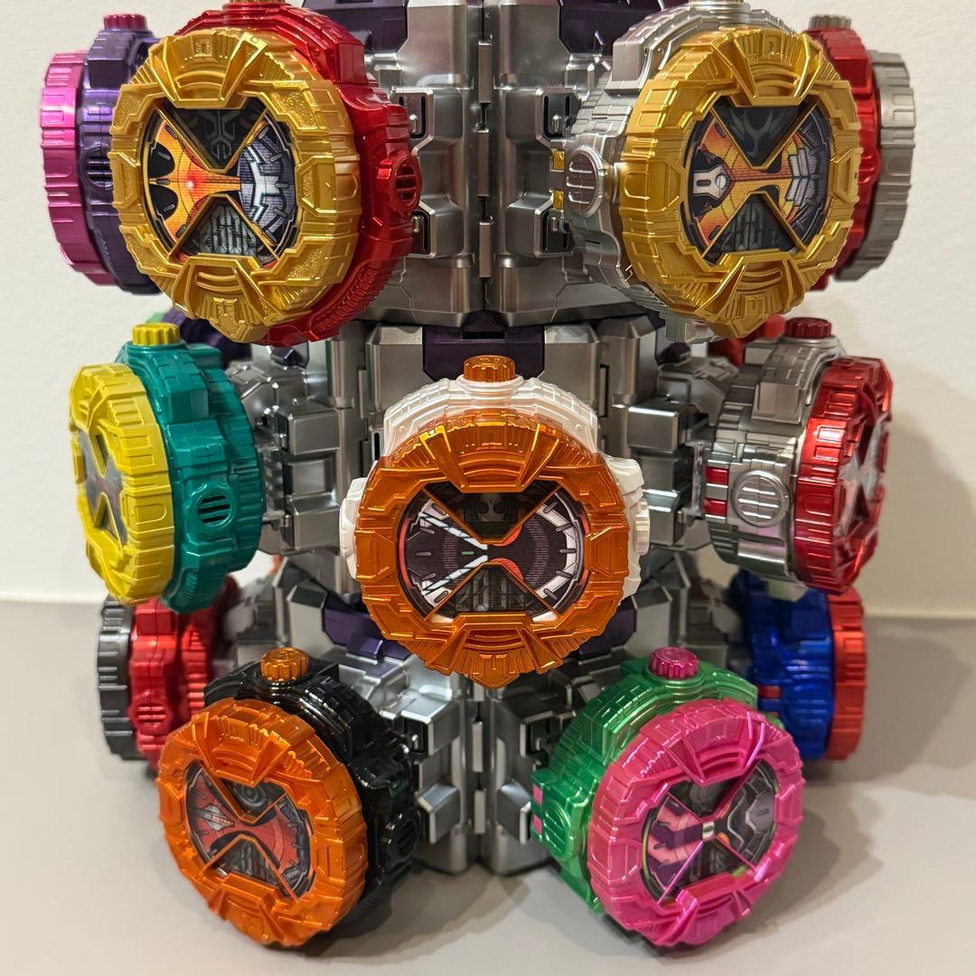 DXライドウォッチ19個+ダイザー 劇中プロップ風塗装 竜頭発光・大音量化