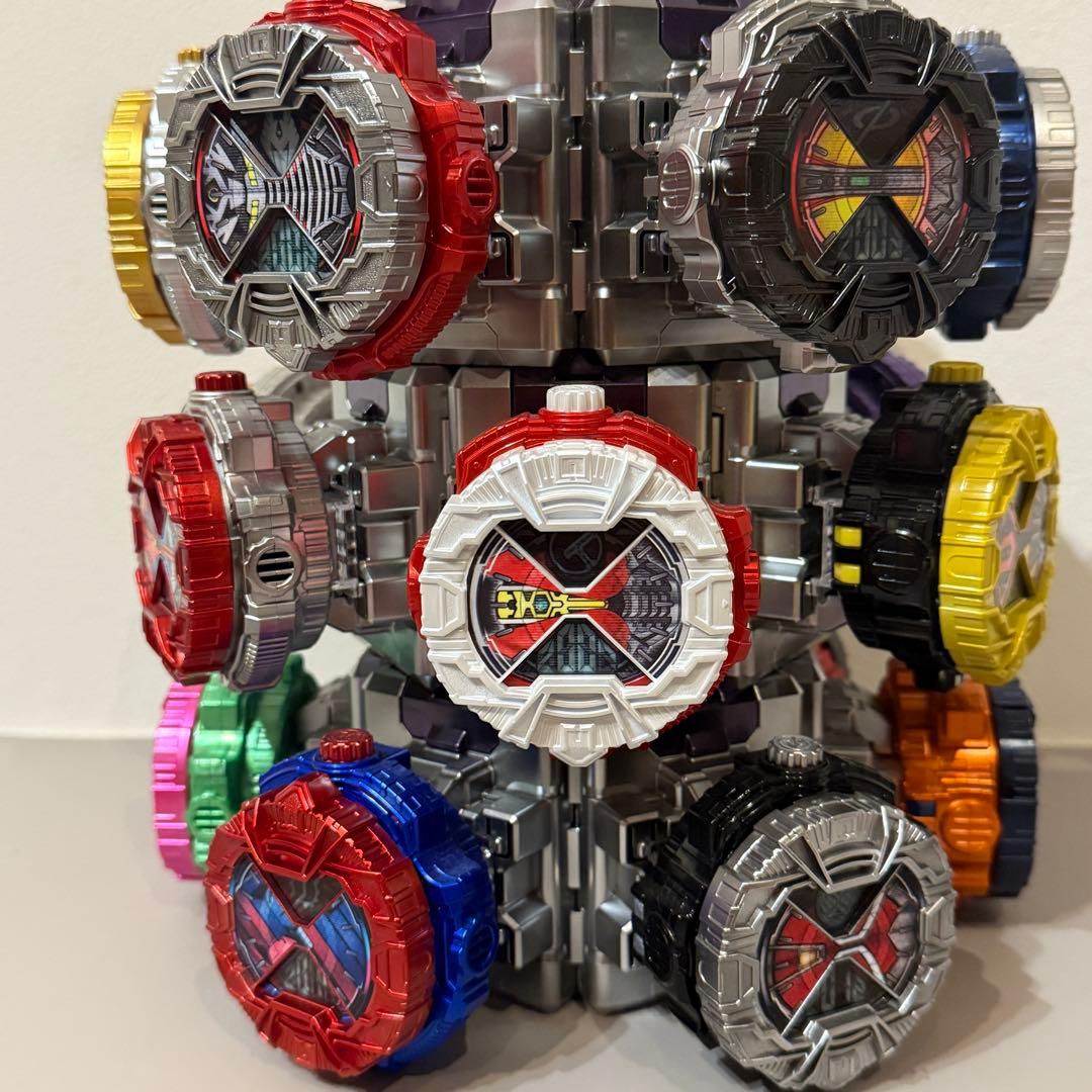 DXライドウォッチ19個+ダイザー 劇中プロップ風塗装 竜頭発光・大音量化