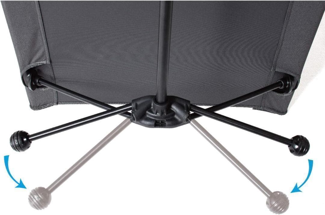 ogawa キャンプ アウトドア ベッド ハイ&ローコットワイド グレー