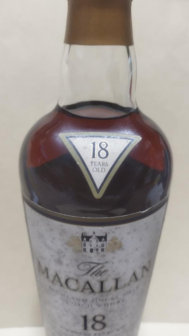 マッカラン18年（1991年）　ラベル汚れ有り