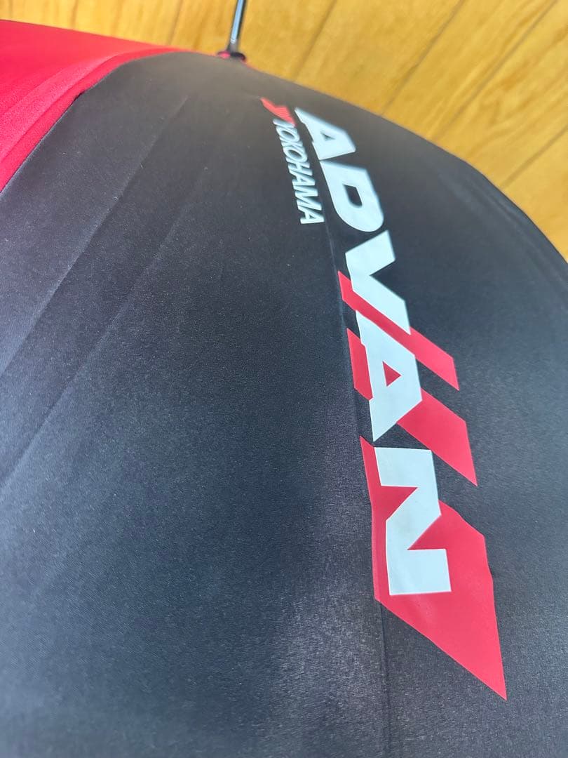 希少 YOKOHAMA ADVAN アドバン 傘 黒/赤 晴雨兼用