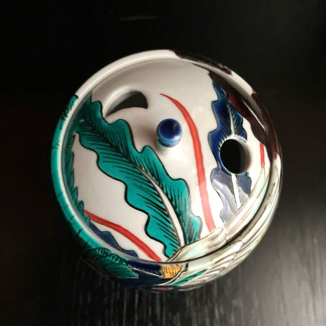 九谷焼香炉　九谷五彩鳳凰文　作家一点物香炉　★最終価格★