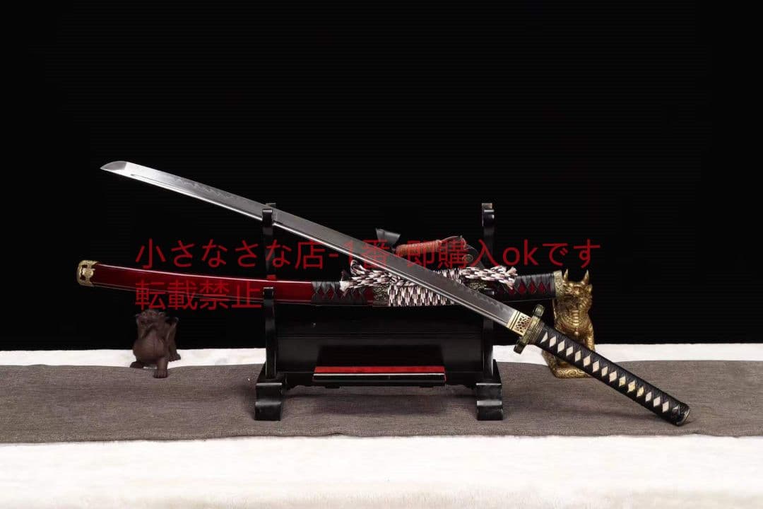 シャープレッドウッドライオン太刀 古兵器 武具 刀装具 日本刀 模造刀 居合刀