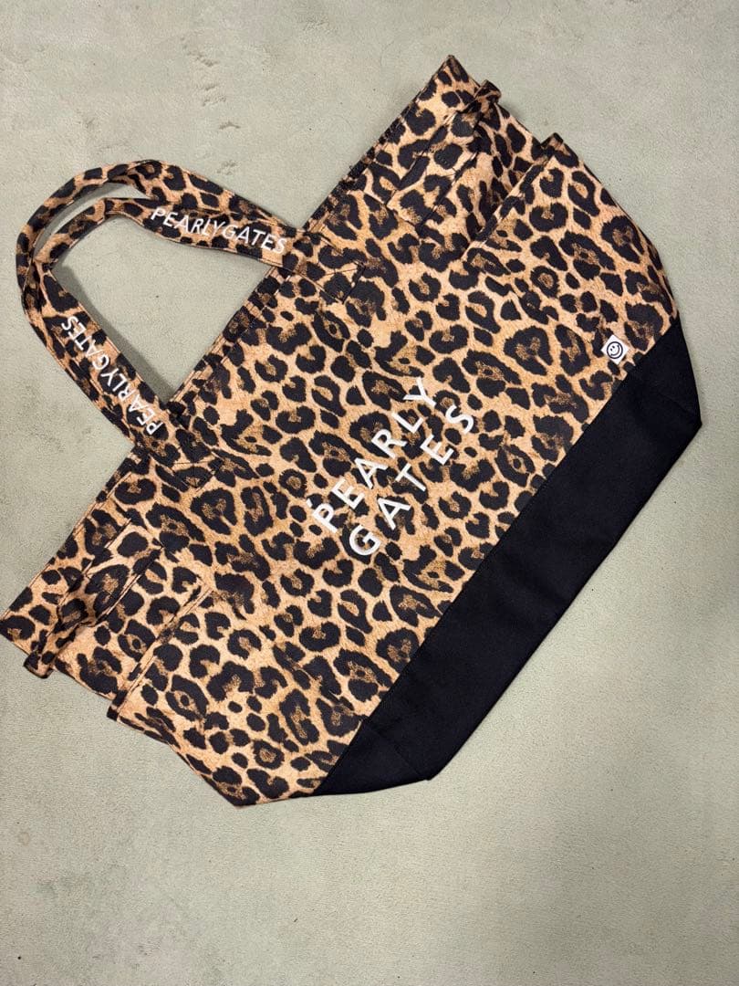 （本舗ひろろ）パーリーゲイツ、レオパード柄シリーズ、ロッカーバッグ