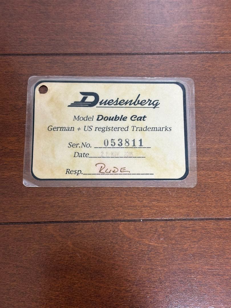 ギター Duesenberg DDC-FB Double Cat Fire Burst