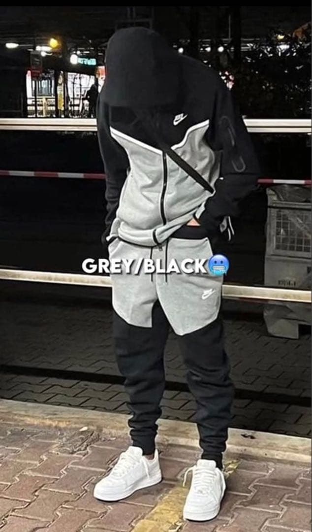 Nike Tech Fleece セットアップ　Black Grey 海外限定