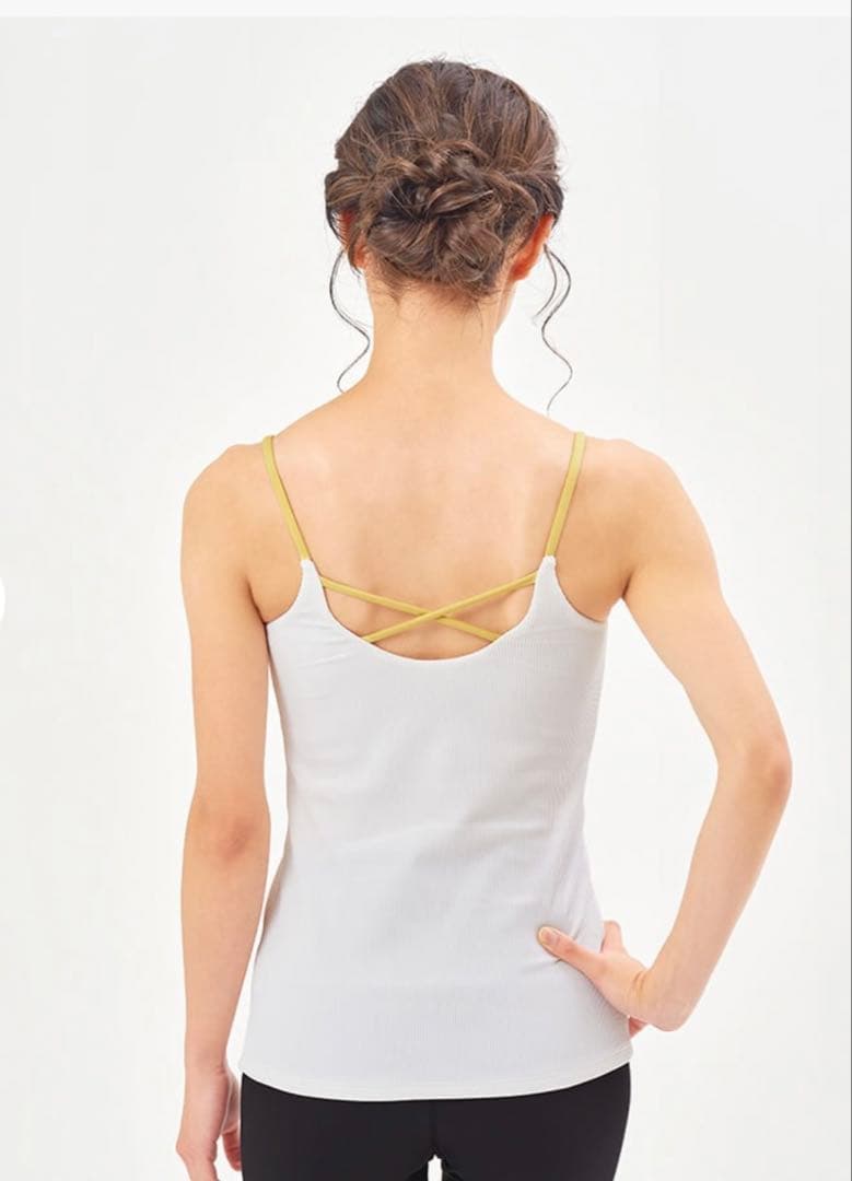 【プロフ必読】新品SUKALA リブキャミソール＆レギンスセットアップ③