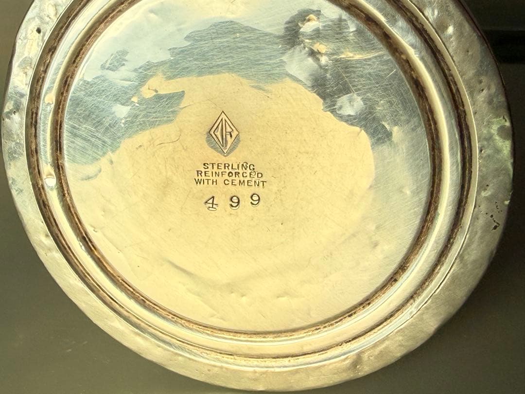 スターリング　キャンドルスタンド　燭台　セメントレインフォースド