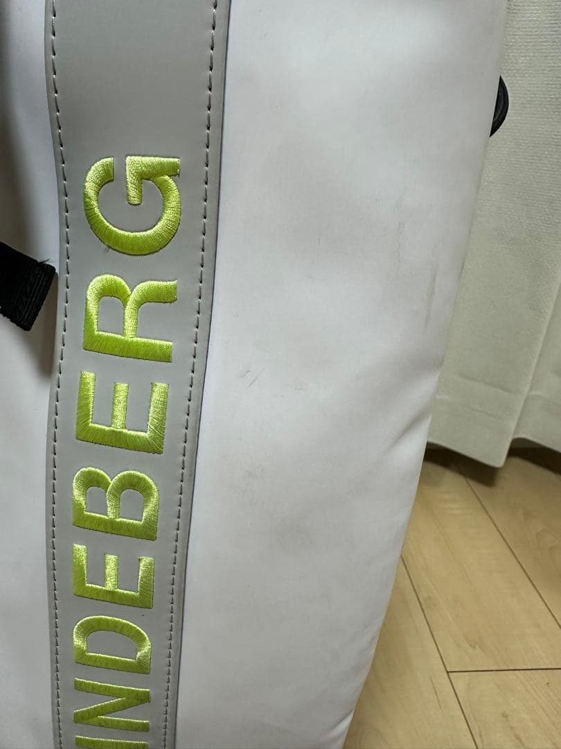 Vessel × J.Lindeberg ホワイト キャディバッグ