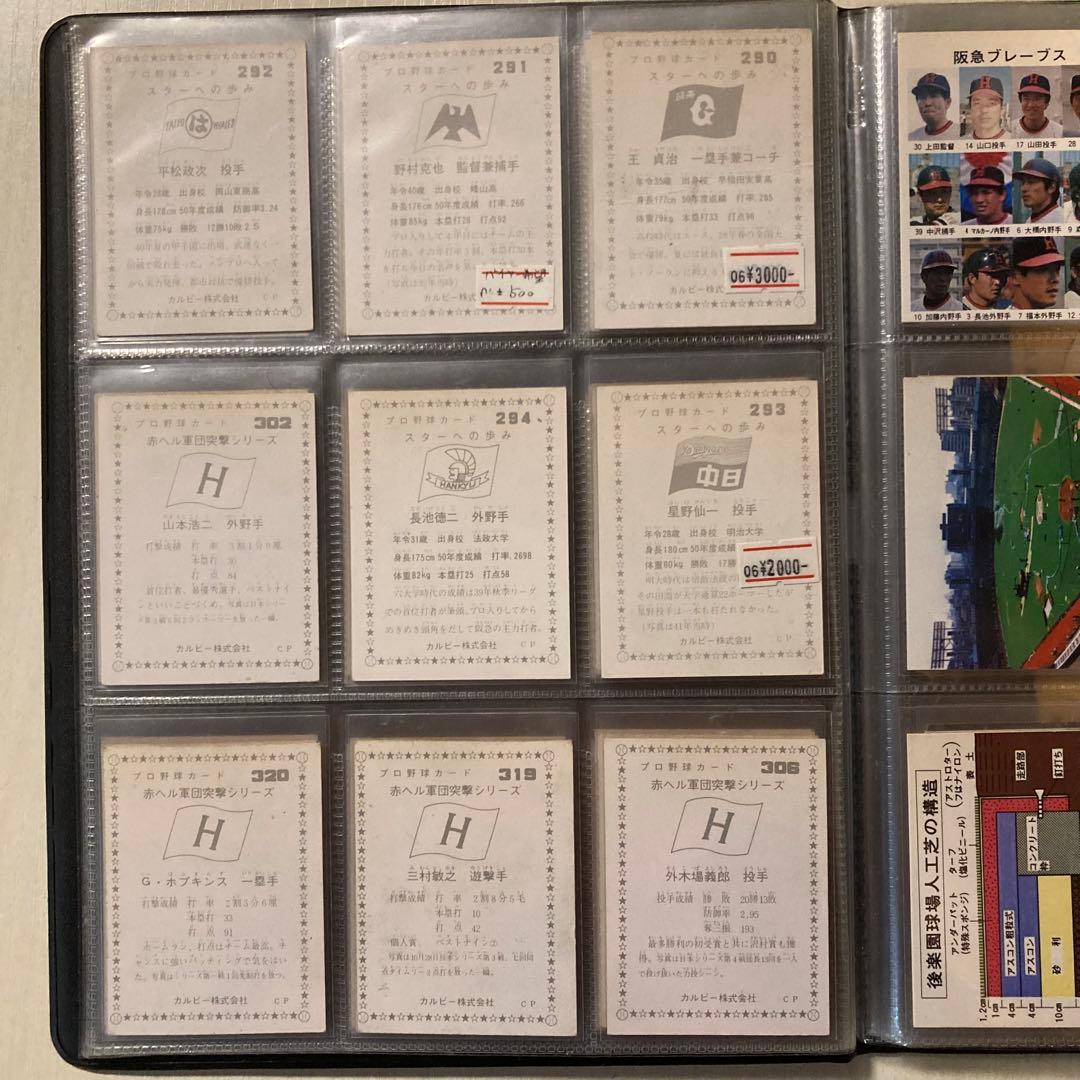 【昭和レトロ】1970年代　プロ野球カード＋ベースボールカードアルバム