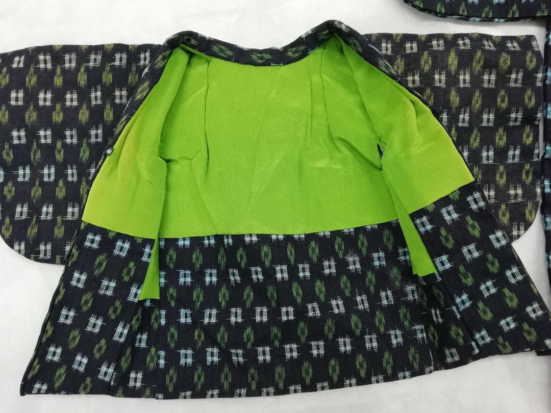 木綿絣市松人形の着物