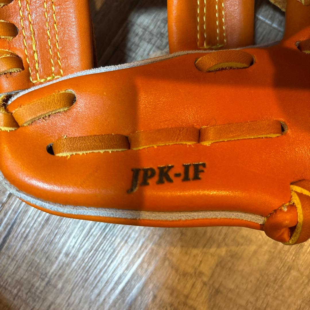 JUTERU 硬式グローブ レザー オレンジ