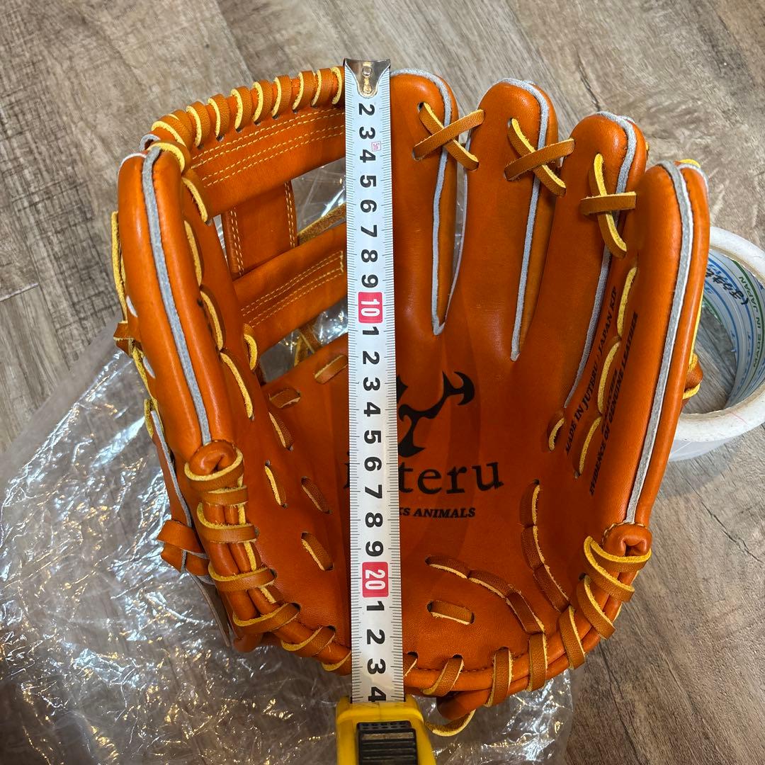JUTERU 硬式グローブ レザー オレンジ