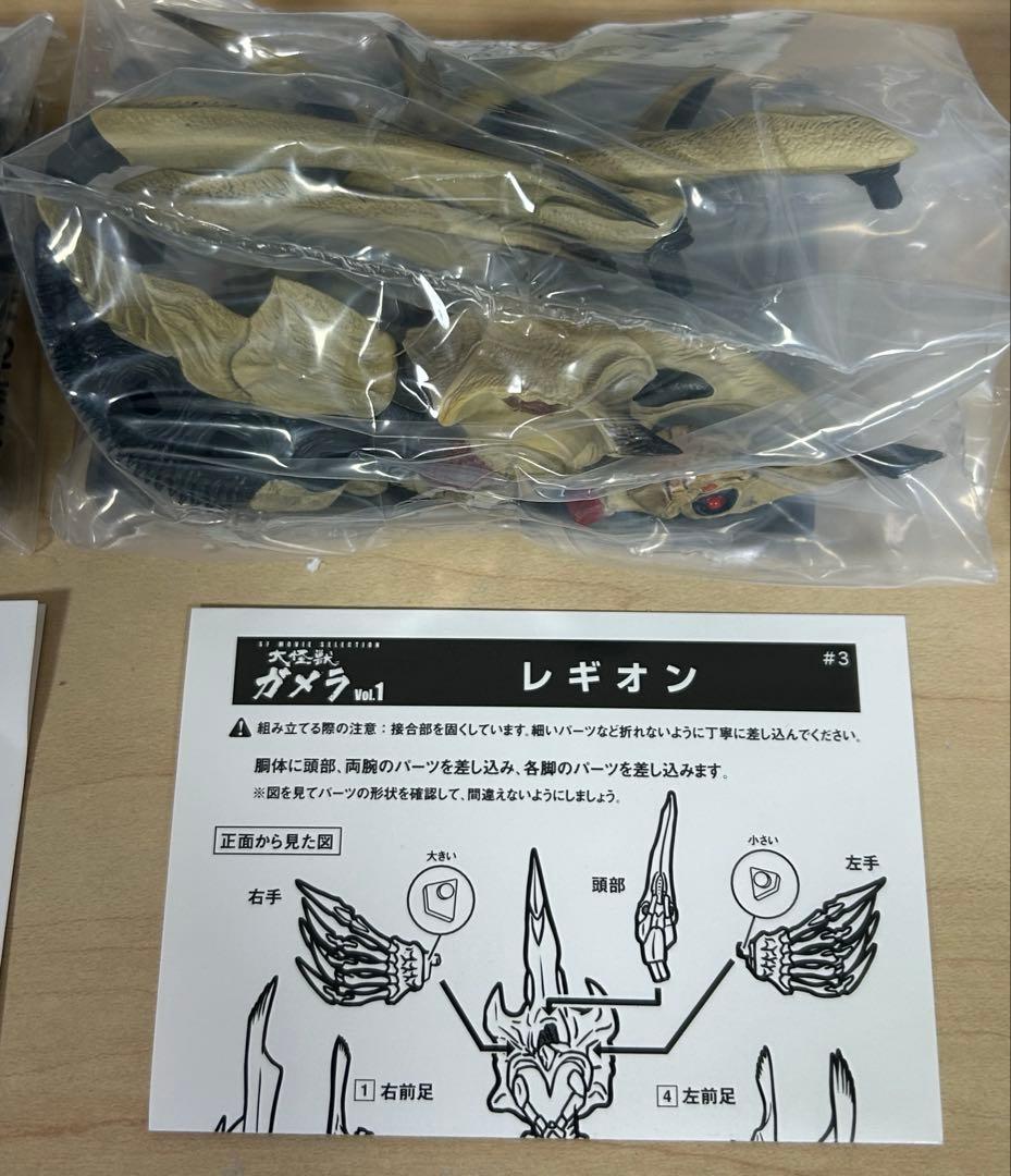 大怪獣ガメラ フィギュア（全６種）セット。