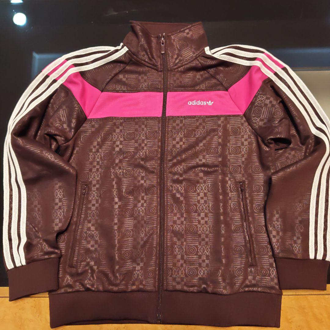 新品　adidas ジャージ ジャケット ブラウン/ピンク