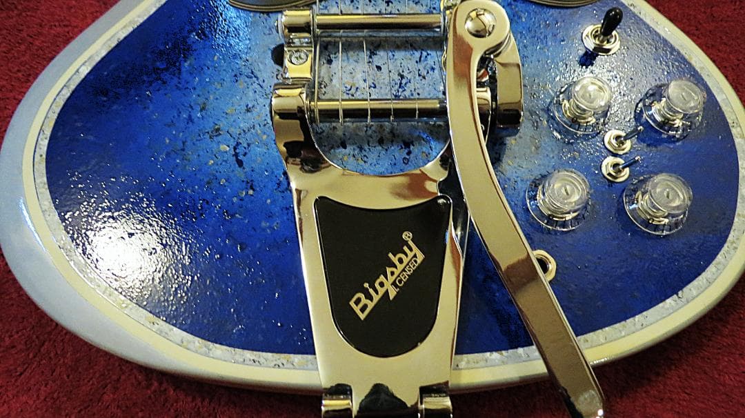 SGB ブルーバースト ラッカーオリジナル塗装 ビグスビー アルニコV・PU